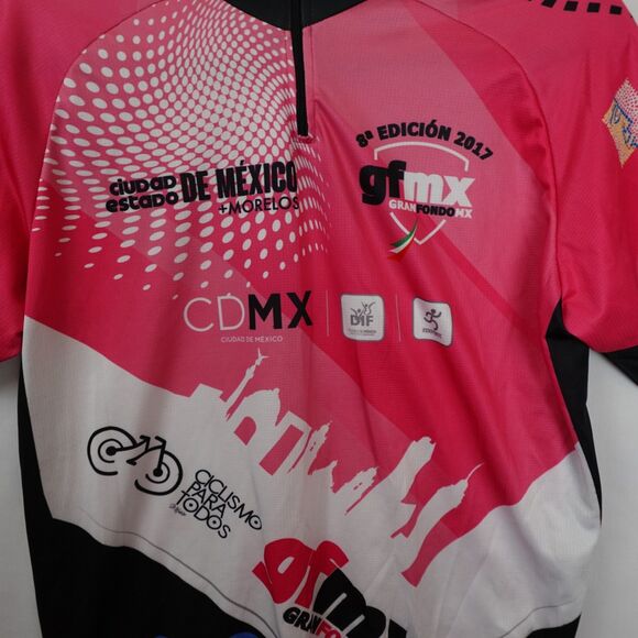 Cycling Jersey Shirt Women's Medium Gran Fondo Mexico GFMX Short Sleeve Pockets - Picture 10 of 13